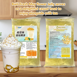 <strong>Konjac</strong> Drinkable <strong>Jelly</strong> Boba Tea Pearls Bursting with Osmanthus May Flower Flavor - Product Image 4