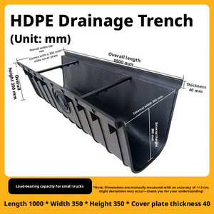 Canaletas de HDPE de Alta Calidad al por Mayor de Fábrica: Sistemas de Drenaje para Exteriores Duraderos y Resistentes a la Corrosión - Product Image 2