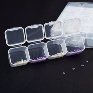Scatola Trasparente con 28 Scomparti per Medicinali, Gioielli, Imballaggio, Custodia Rimovibile in Plastica per Conservazione Utensili per Unghie - Product Image 5