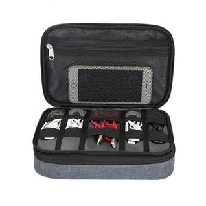 BSCI Factory Portable Waterproof Double Layer Data <b>Cable</b> Storage <b>Bag</b> Custom Travel Electronic Accessories Organizer <b>Bag</b> - Product Image 1