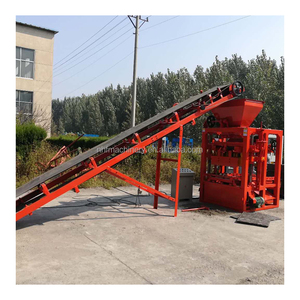 Mesin Pembuat Bata Beton Semen QTJ4-26 Semi Otomatis 4-9 Inch, Cetakan Paving Blok Interlock Berongga, Efisiensi Tinggi - Product Image 6