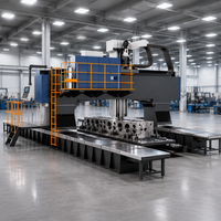 Fraiseuse à portique CNC robuste de pointe HS10042, centre de colonne dynamique haute précision pour le traitement de grandes pièces