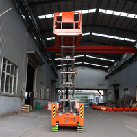 Prix usine 4m 8m 10m 12m 14m Plateforme élévatrice à ciseaux électrique sur chenilles pour travaux de révision de centrales électriques