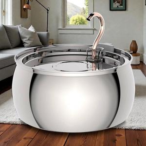 Leak Proof Stainless Steel Automatic 4L Modern Solid cat Water Fountain Multi-layer Filtration System for Small Pets All Ages - Product Image 1