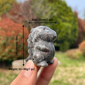 Statua <span class=keywords><strong>di</strong></span> Dinosauro in Cristallo Naturale Intagliata a Mano 50mm, Ornamento Curativo per Scrivania e Casa - Product Image 2