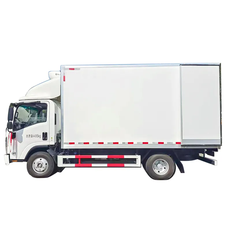 चीन सस्ती कीमत इसुजु 5 टन प्रयुक्त रीफर वाहन रेफ्रिजरेटर ट्रक