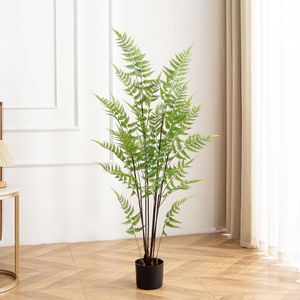 Planta Artificial de Helecho Persa Meng Jie, Planta Grande en Maceta para Interiores, Decoración del Hogar - Product Image 1