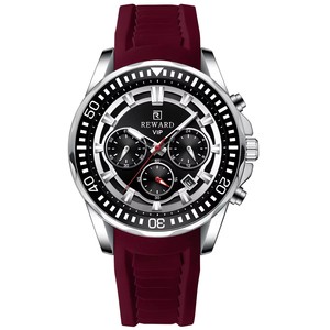 Reward 832258M Luxury Silicone Quartz Men's Watch Multi Functional Luminous Waterproof Chronograph <b>Calendar</b> Watches for Men - Product Image 3