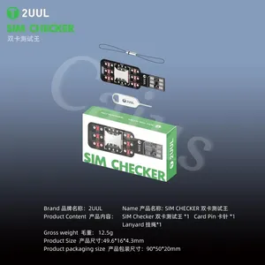 2uul <span class=keywords><strong>Sim</strong></span> Checker SM01 kiểm tra thẻ kép Vua nhanh chóng kiểm tra lỗi mô-đun phát hiện tín hiệu nhanh cho các công cụ sửa chữa điện thoại - Product Image 3