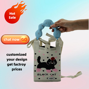 Giản Dị Dễ Thương Phim Hoạt Hình Cá Sấu Dệt Kim Túi Di Động Crossbody Điện Thoại Di Động Túi Xách Cho Trẻ Em Sinh Viên Động Vật Logo In Chuỗi Bên - Product Image 6