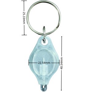 Практичный светоизлучающий брелок-фонарик с УФ-лампой для отверждения клея, мини-фонарик LED, водонепроницаемость IP54, на батарейках-таблетках, аварийное освещение - Product Image 3