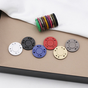 Bán Buôn Màu Sắc Tùy Chỉnh Mạ Vòng Nút Từ Vô Hình Kim Loại Snap Nút Cho Quần Áo - Product Image 4