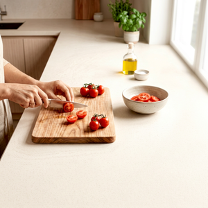 Encimera de Cocina de Cuarzo Artificial Moderna, Rectangular, con Borde Plano y Acabado Brillante, 800x2400, 800x3000 mm - Product Image 1