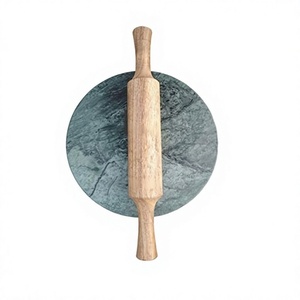 Planche à rouler en marbre dernier modèle avec rouleau à pâtisserie en bois pour la maison hôtel restaurant ustensiles de cuisine Chakla Belan - Product Image 1