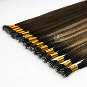 Großhandel Hochwertige Naturbelassene Virgin Nano-Tip Haarverlängerung aus 100% Echthaar mit Zufriedenheitsgarantie - Product Image 6