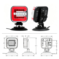 Feux de remorque sans fil magnétiques à LED, feux arrière de camion sans fil à LED, feux stop, clignotants, feux arrière de remorque