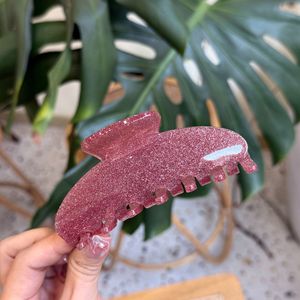 Kinling Cổ Điển Đơn Giản Bảy Răng Kẹp Tóc Mới Acrylic Lấy <span class=keywords><strong>Clip</strong></span> Dày Thanh Lịch Nhựa Móng Vuốt Đầy Màu Sắc Sáng Flash Tóc Móng Vuốt - Product Image 2