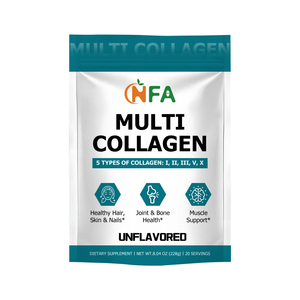 Poudre de multicollagène OEM ODM, mélange bioactif de protéines, de niacine et de sodium pour la santé des cheveux, de la peau, des ongles, des articulations, des os et du système immunitaire des adultes - Product Image 1