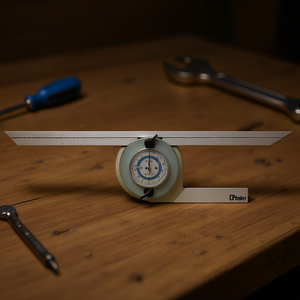 Ttake Protractor With Clock 180 Degree Angle <b>Measuring</b> <b>Tool</b> For Precision Work - Product Image 3
