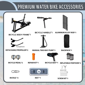 Favorite New Design Customized <b>Inflatable</b> Floating Water Bike Portable Detachable Water Bike Bicycle for Water Sport - Product Image 5