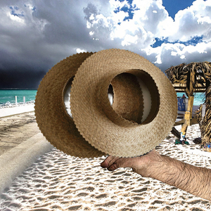 Women's Boho Fashion Open Crown Wide Brim Straw Hat Summer UV Protection Topless <b>Beach</b> <b>Accessory</b> Breathable for Party Scene - Product Image 2