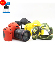 Capa protetora de silicone macio e elástica, capas para câmeras canon eos 5d mark iii/5d3