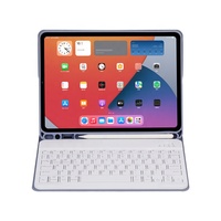 Stoßfeste Kombi-Lederhülle mit Tastatur und Schlaf/Aufwach-Funktion, Wärmeableitende TPU-Rückabdeckung für iPad 2022 10.9 & iPad Air 2025