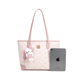 Sac fourre-tout tendance en PU et polyester grande capacité à prix de gros, sac à bandoulière décontracté simple, sac à bandoulière classique sous le bras - Product Image 3