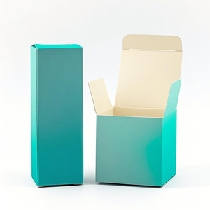 도매 맞춤 로고 택배 포장 소형 접이식 상자 양각 백색 골판지 박스 - Product Image 6