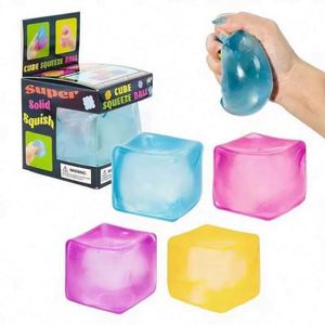 Joli cube anti-stress à presser, jouet sensoriel souple pour enfants et adultes, cadeau de bureau, vente en gros, personnalisé, nouveauté - Product Image 5
