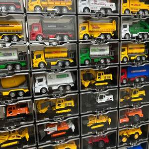 Ensemble <span class=keywords><strong>de</strong></span> véhicules <span class=keywords><strong>de</strong></span> construction en alliage édition collector, unisexe, échelle 1:64, boîte <span class=keywords><strong>de</strong></span> rangement à glissière, jouet voiture, cadeau pour enfants - Product Image 3
