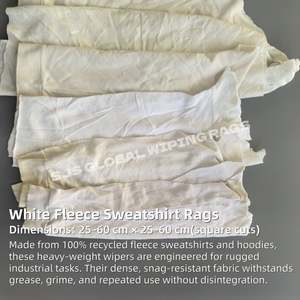 ผ้าทำความสะอาดโรงงานอุตสาหกรรม ซับน้ำมันได้ดี ผ้าฝ้ายหนา ผ้าฝ้ายสีขาว ผ้าขนหนูสำหรับทำความสะอาด - Product Image 2