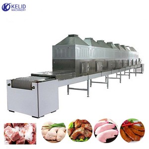 Gıda işleme mikrodalga kurutma sterilizasyonu için 24h sürekli çalışma endüstriyel mikrodalga fırın tünel tipi konveyör bant - Product Image 1