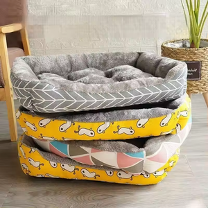 Coussin de couchage écologique de luxe pour <span class=keywords><strong>chien</strong></span> et chat, housse amovible toutes saisons, coloris bonbon, idéal pour chiot et chat - Product Image 5