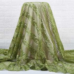 Tissus en Dentelle Bon Marché 5 Yards Tissu en Dentelle Nette <span class=keywords><strong>Français</strong></span> Africain avec Perles et Pierres Tissus de Mariée Nigériens pour Femmes 2299 - Product Image 5