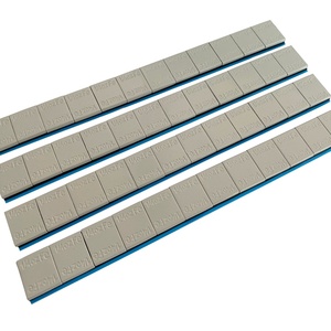 Poids d'équilibrage de roue automatiques en acier, adhésifs, gris, noir, bleu, 1/4 oz - Product Image 1