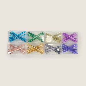 Pinzas para el Cabello de Metal Color Caramelo de 10 cm, Pinzas Tipo Cocodrilo para Uso Diario - Product Image 2