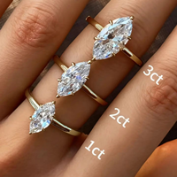 Bague MuShan Designer en argent sterling 925 avec moissanite VVS, bague sur mesure pour l'épouse, plaquée or 18 carats, bijoux brevetés MST