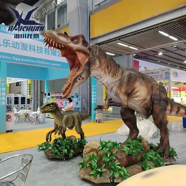 Dinosaurio T-rex animatronic realista atractivo para la decoración de Jurassic Park