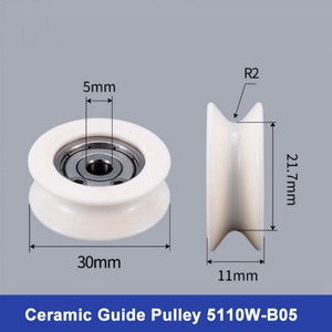 Roues de guidage entièrement céramiques 30*11mm pour le tréfilage, OEM disponible, certifiées ISO9001 - Product Image 2