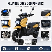 Scooter électrique SG-TANKER 72V30Ah 2000W, cyclomoteur à double phare, pour trajets urbains, homologué EEC CE
