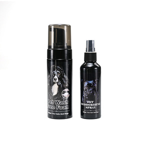 Set nero personalizzato schiuma di <span class=keywords><strong>lavaggio</strong></span> a secco per piccoli <span class=keywords><strong>animali</strong></span> Non tossico delicato Pet <span class=keywords><strong>lavaggio</strong></span> con materiale di pulizia igienica per <span class=keywords><strong>animali</strong></span> domestici - Product Image 2