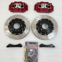 Étrier de frein haute Performance à 4 pistons Kit de frein à 4 pots Rotors 330mm pour Toyota Prado120 Honda civic Lancer Mazda Rim 17 pouces