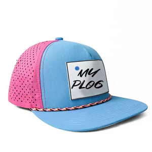 Customizable Golf Hat 3D Puff Print Cap Fast Drying Dad Sport Cap Corporate Event Hats for Promotional Use