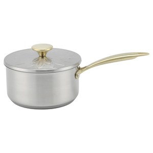 Juego de utensilios de cocina de acero inoxidable con mango dorado, nuevo de fábrica, con base de impacto, ollas, sartenes <span class=keywords><strong>y</strong></span> cacerolas - Product Image 3