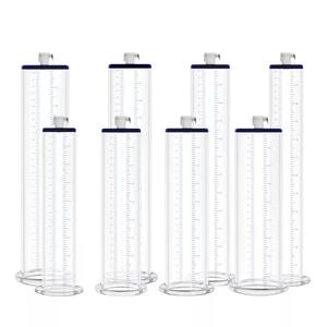 Cylindre à vide pour pompes à pénis d'amélioration Acrylique transparent sans couture avec marques de mesure et raccord de verrouillage - Product Image 1