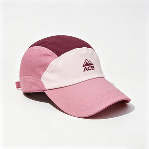 Unisex Color Block Quick Dry Canvas Running Cap ACE Mountain Logo Lightweight Breathable 5-Panel Baseball Cap Outdoor Cycling - Product Image 5