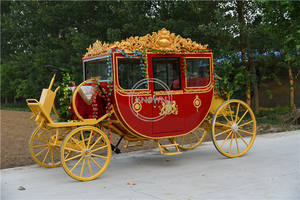 2025 électrique Royal Cendrillon mariage calèche transport spécial famille touristique tourisme caravane chariot - Product Image 5