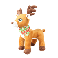 Cadeau de Noël personnalisé en usine jouets en peluche poupée wapiti affichage enfants cadeau de Noël jouets pour enfants