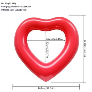 <span class=keywords><strong>Flotador</strong></span> Inflable en Forma de Corazón para Adultos con Lentejuelas Brillantes, Tamaño <span class=keywords><strong>Grande</strong></span>, <span class=keywords><strong>Flotador</strong></span> Inflable Grueso para Piscina, para Deportes Acuáticos de Verano - Product Image 6